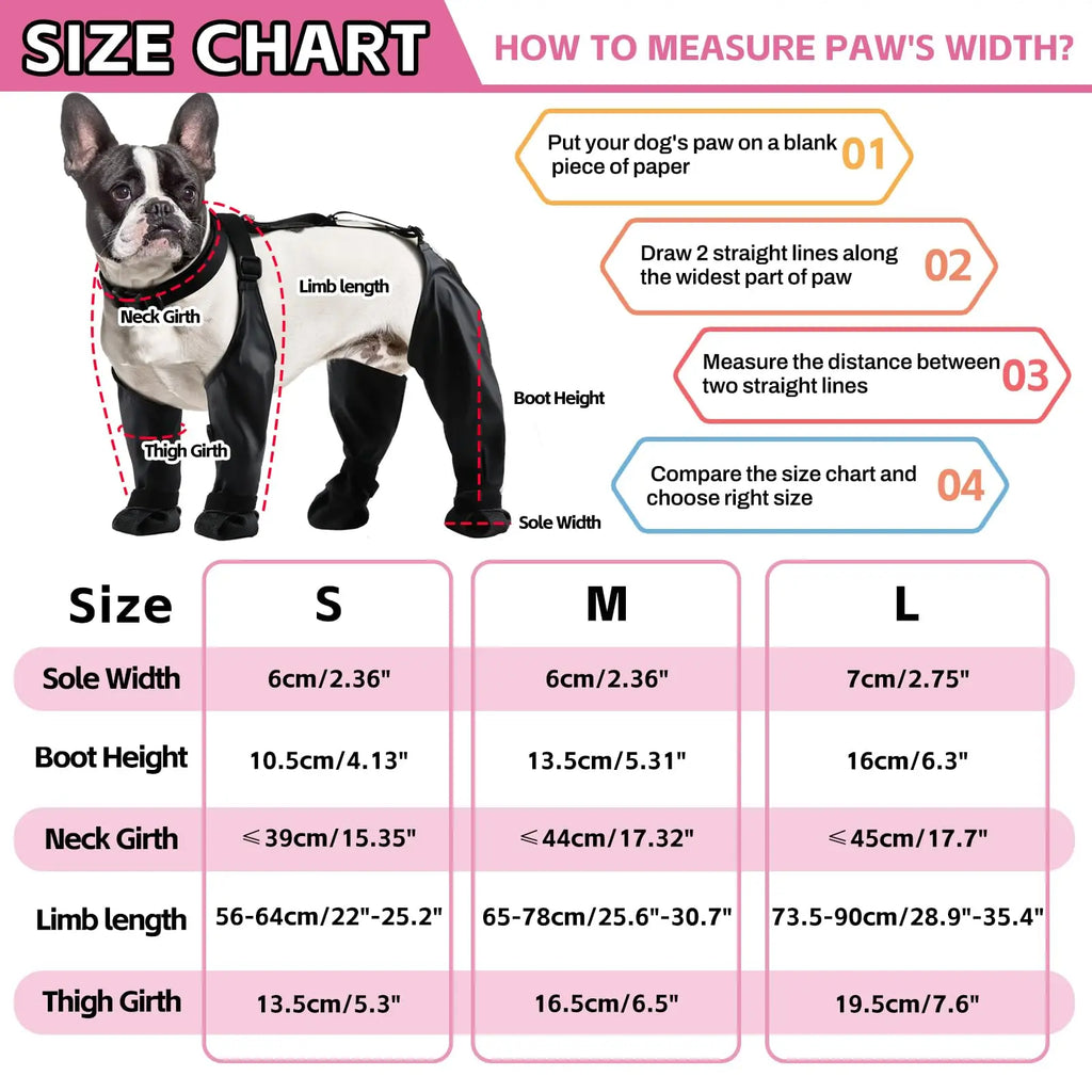 Dog Shoes Waterproof Adjustable Dog Boots Rain Day Pet Supplies Shoes For Dogs Outdoor Walking Soft French Bulldog Paws Protect