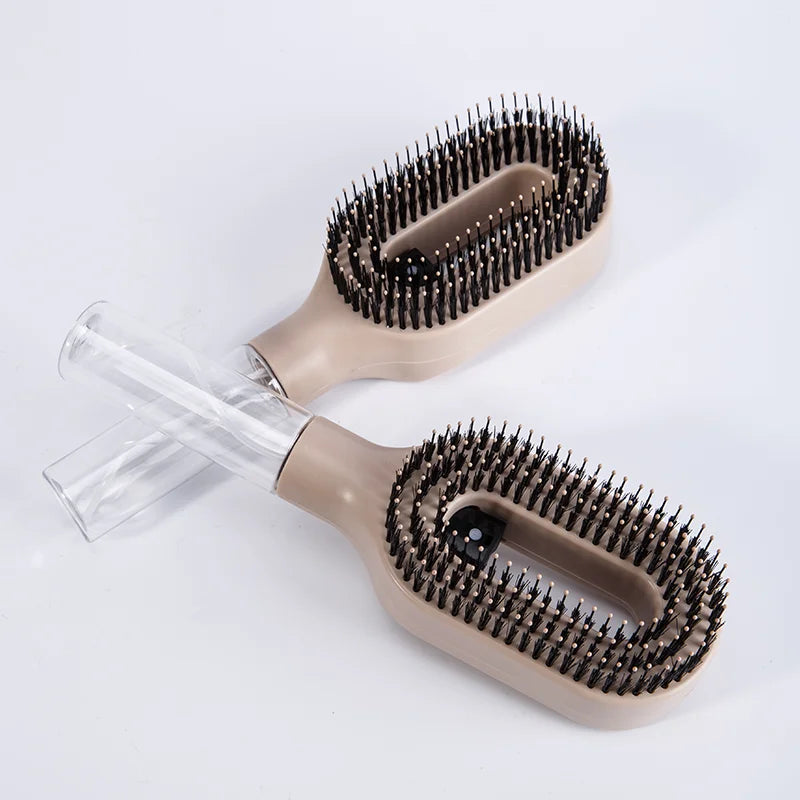 2in1 Sprayer Comb Detangling Scalp Massage Hairbrush with Spray Bottle Essential Oil Water Mist Spray Brush Anti-static Autumn