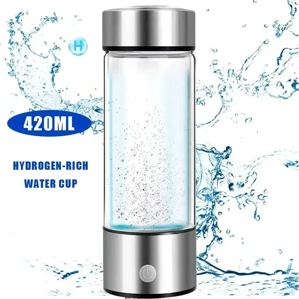 Hydrogen Water Bottle,Portable Hydrogen Water Generator Machine, Improve Water in 3 Minutes Quick Electrolysis Suitable for Home