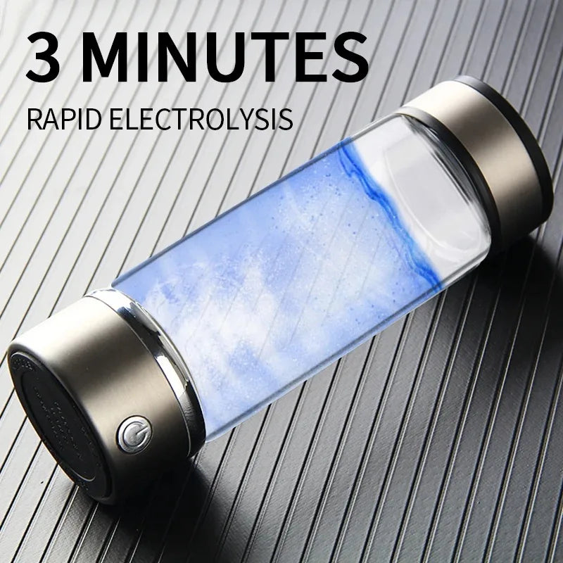 Hydrogen Water Bottle,Portable Hydrogen Water Generator Machine, Improve Water in 3 Minutes Quick Electrolysis Suitable for Home