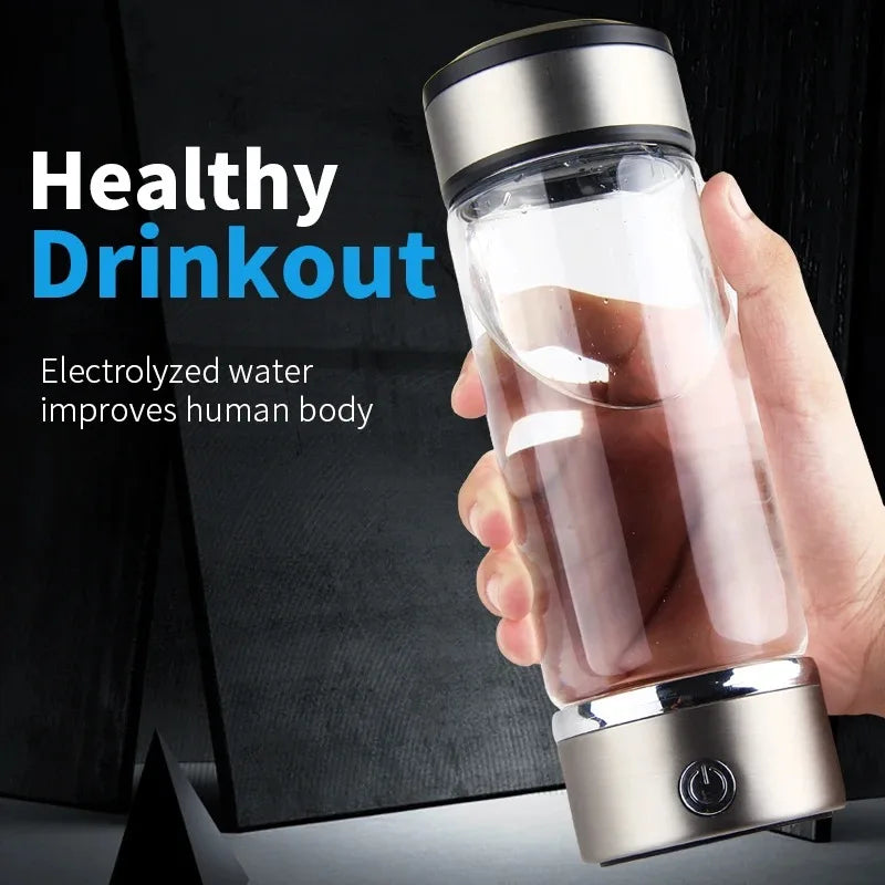 Hydrogen Water Bottle,Portable Hydrogen Water Generator Machine, Improve Water in 3 Minutes Quick Electrolysis Suitable for Home