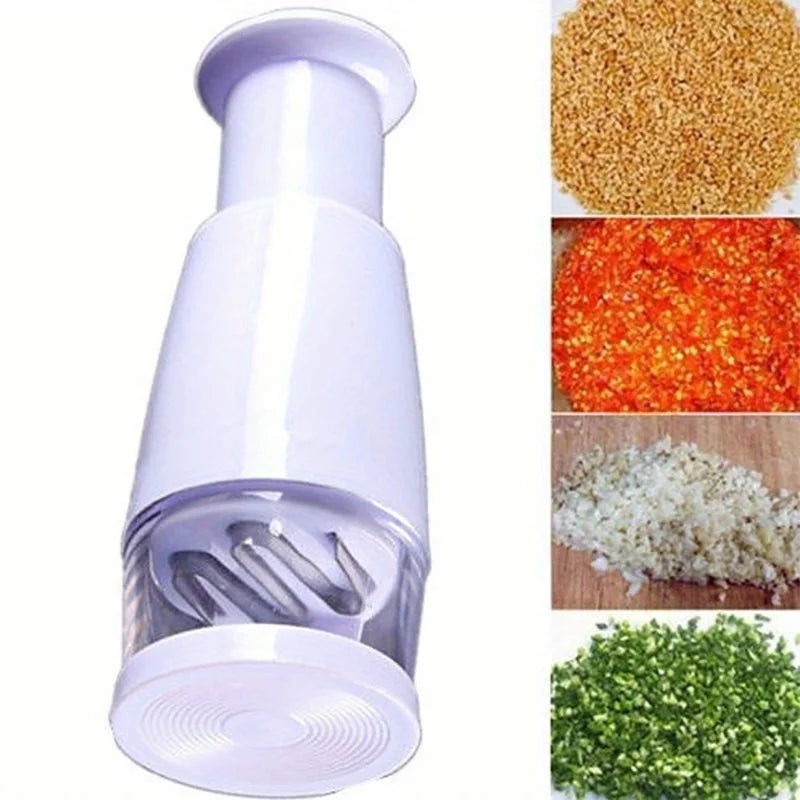 Convenient Manual Food Chopper: Effortlessly Dice Vegetables Like Onions, Garlic, and Herbs for Your Kitchen Recipes